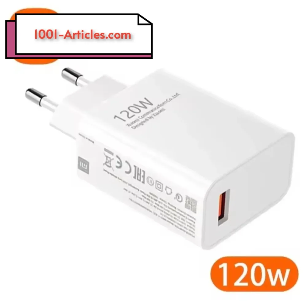Chargeur Fast Charge Copie Originale 120 Watts