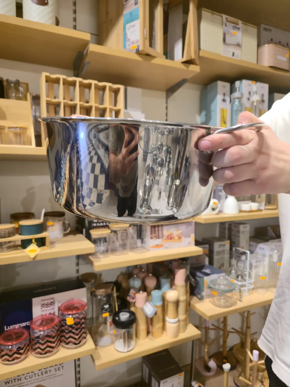 Cocotte "Art Collection" Triply Cookware avec Couvercle en Verre – 20/24cm