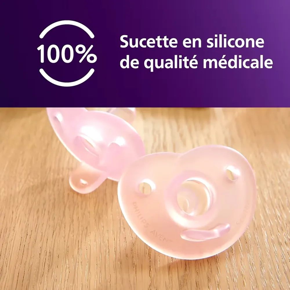 Sucettes Soothie pour nouveau-nés Tétine orthodontique lot de 2