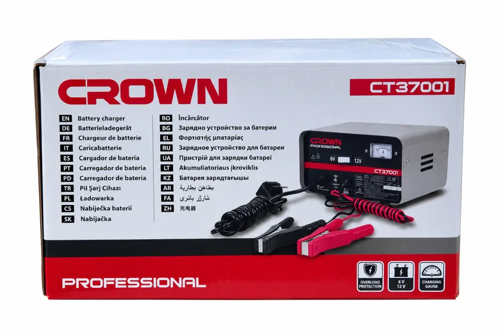 Chargeur Batterie 6-12V CROWN CT37001