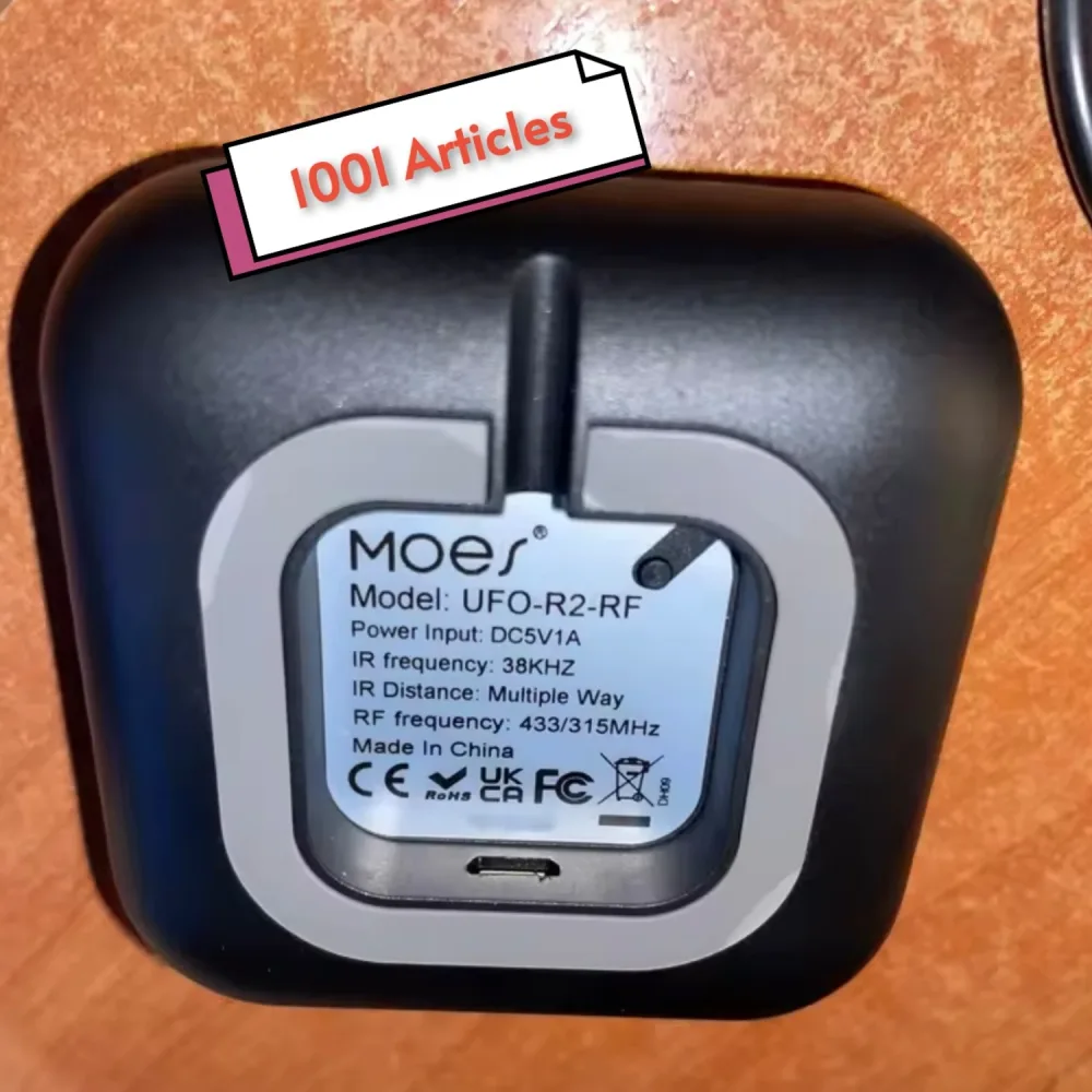 MOES IR et RF WIFI Smart Remote Controller, Télécommande Universelle Tuya Smart.