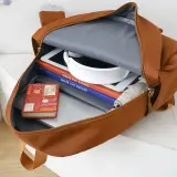 Ensemble de Sacs Snorlax 3Pcs Design Kawaii Marron – حقيبة مدرسية 3 قطع لون بني