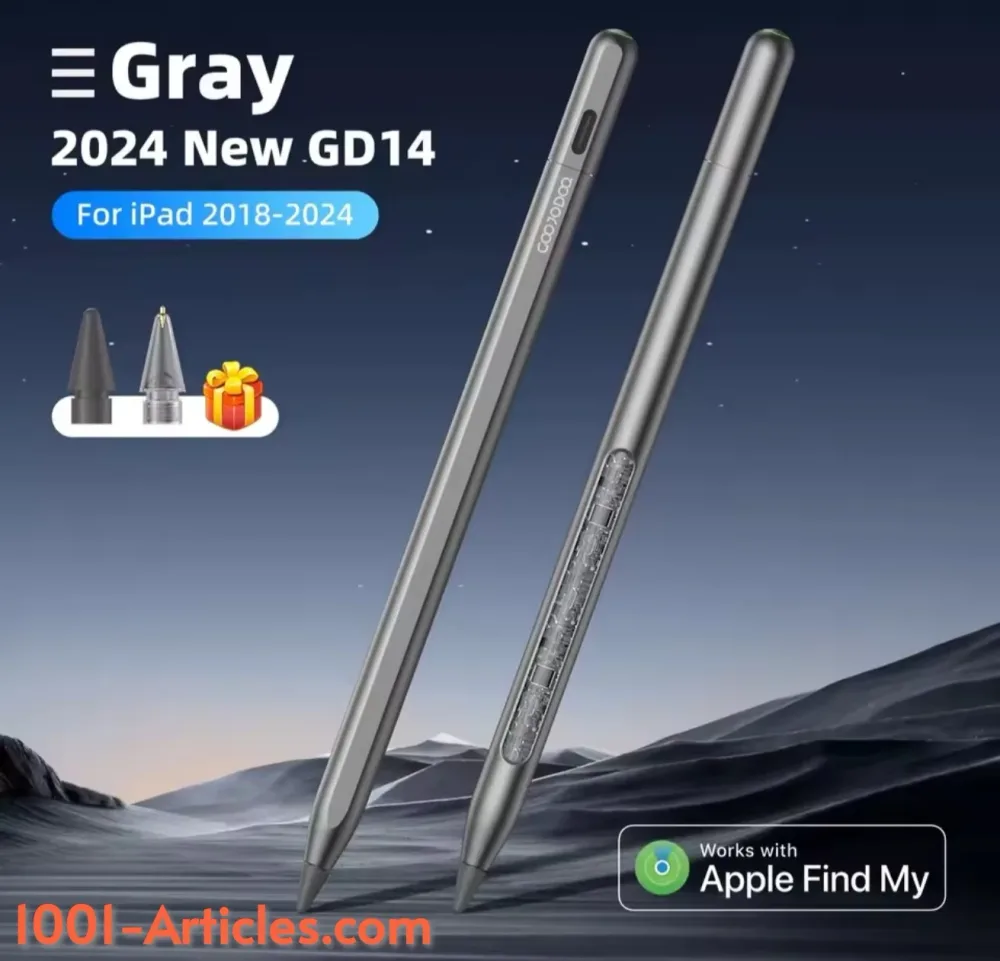 GOOJODOQ GD 14 Stylet Tactile Ipad - Bluetooth - Apple Pencil 2 - Ipad Find My