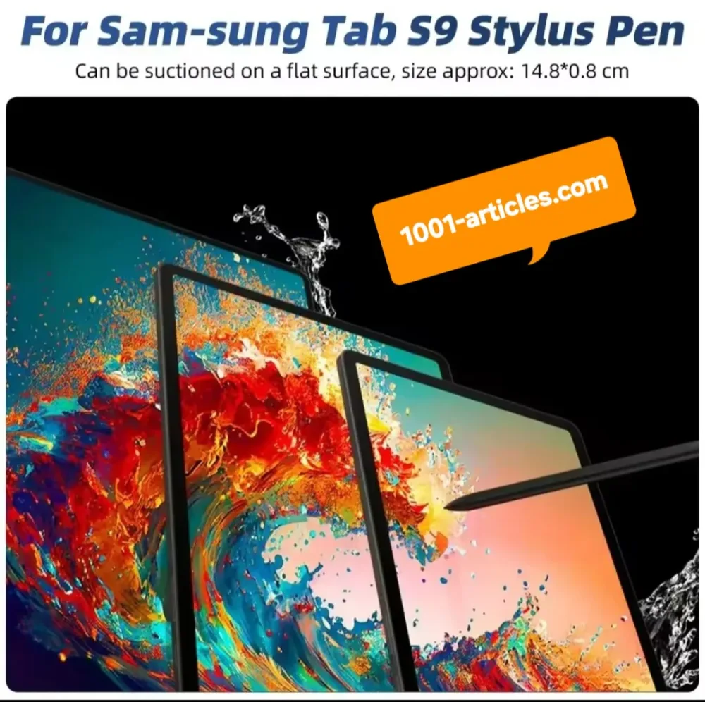 Stylet Tactile sans Bluetooth, S Pen pour Tablette Samsung, Tab S7, S8, S9.