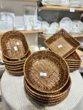 Paniers en Rotin Tressé – Lot de Corbeilles Décoratives