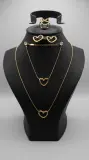 ENSEMBLE LE COEUR 4 PIECES EN ACIER INOXYDABLE