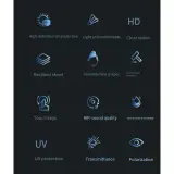 Lunettes de soleil intelligentes ecouteurs sans fil Bluetooth, appels mains libres - نظارات شمسية ذكيةو سماعات رأس لاسلكية بتقنية البلوتوث