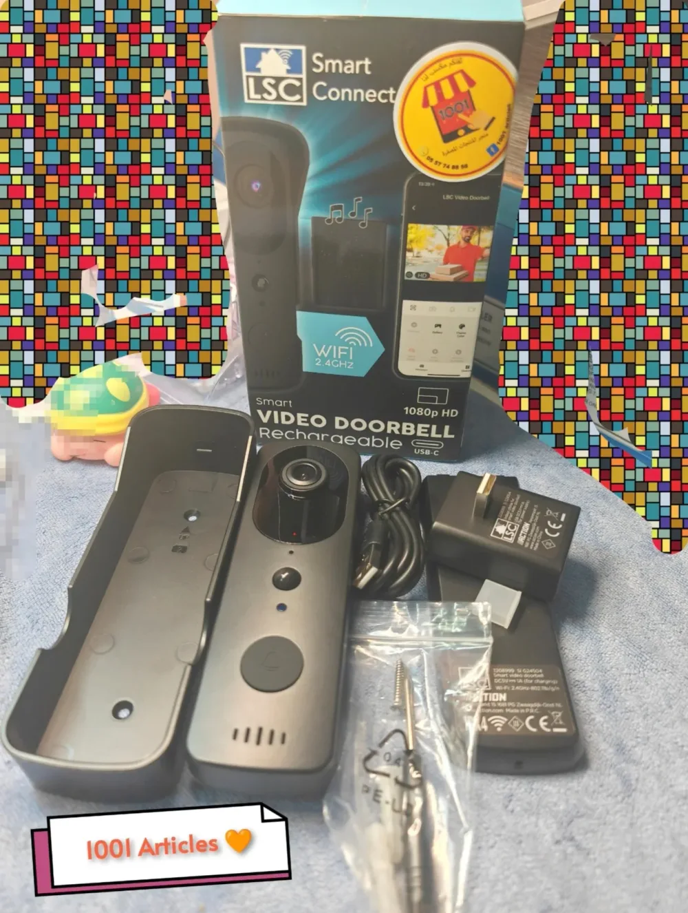LSC DOORBELL - Tuya Smart Wi-Fi, Sonnette 🛎️ video rechargeable