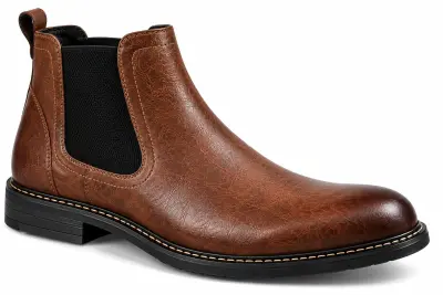 Bottines Homme CityLine Chelsea en Cuir Marron – Style Élégant
