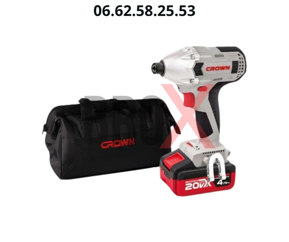 Visseuse à Chocs Sans-fil 20V | 2 Batteries 4.0Ah | CROWN CT22021HX-4TB