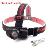 Lampe Frontale 3 Modes Rechargeable – مصباح تخييم عالي السطوع
