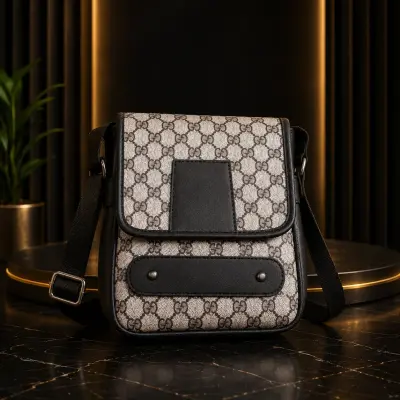 Sacoche Gucci gris clair