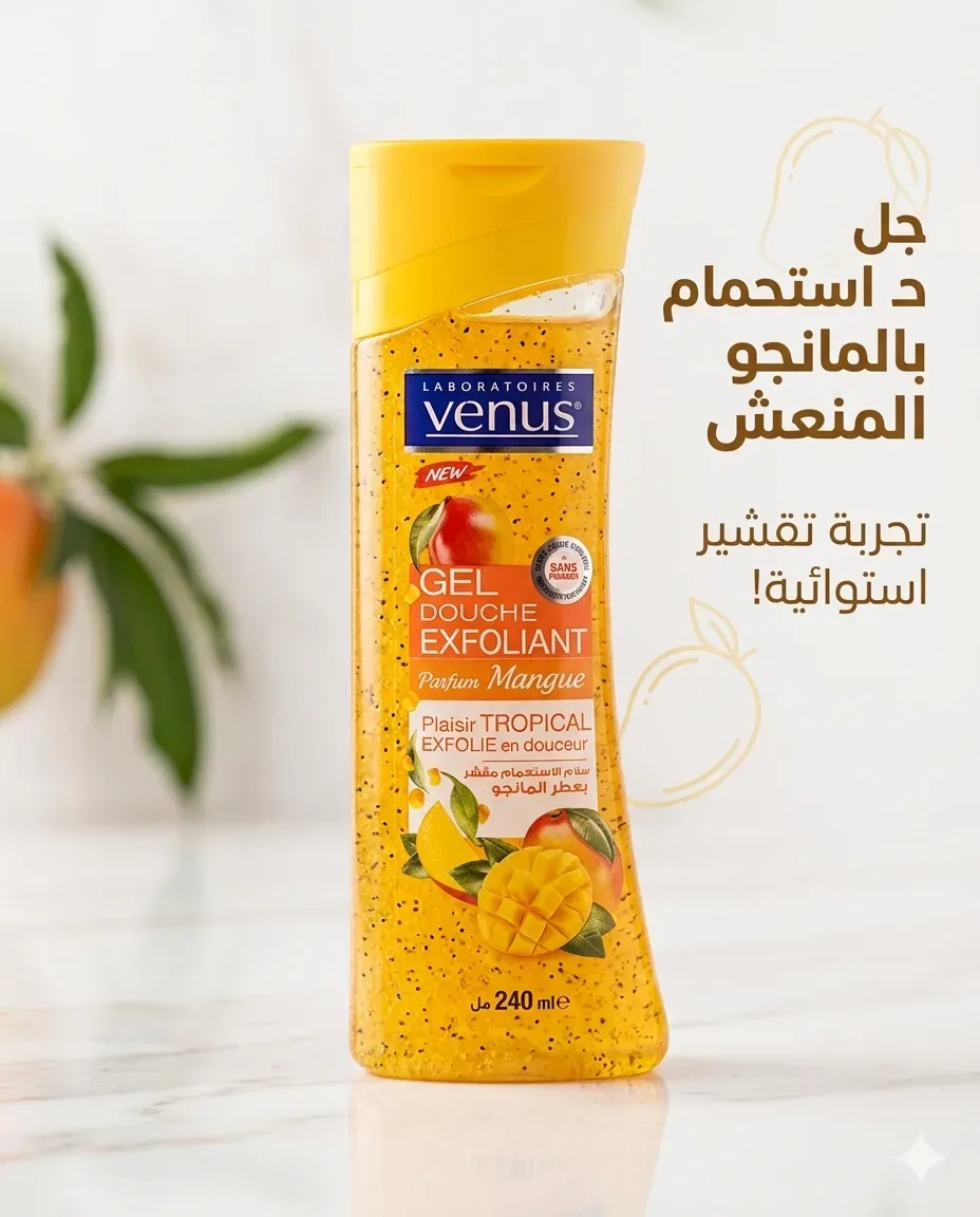 Venus جال دوش بعطر المانجو 240ml