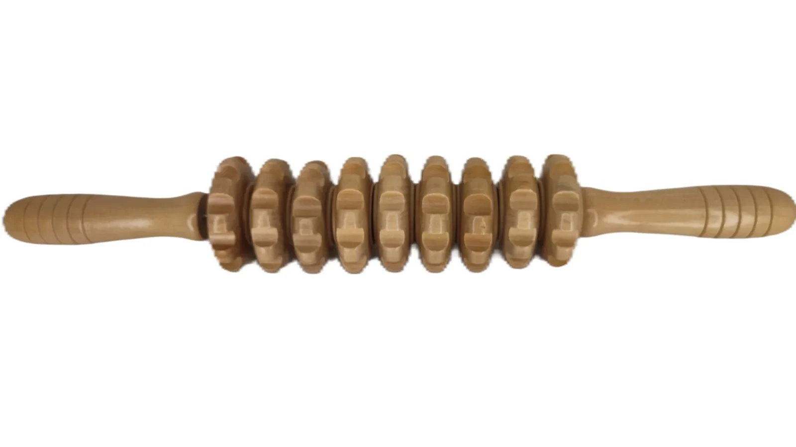 مدلك خشبي دوار (Wooden Massage Roller)