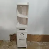 Slim Bathroom Cabinet with Basket CNC File