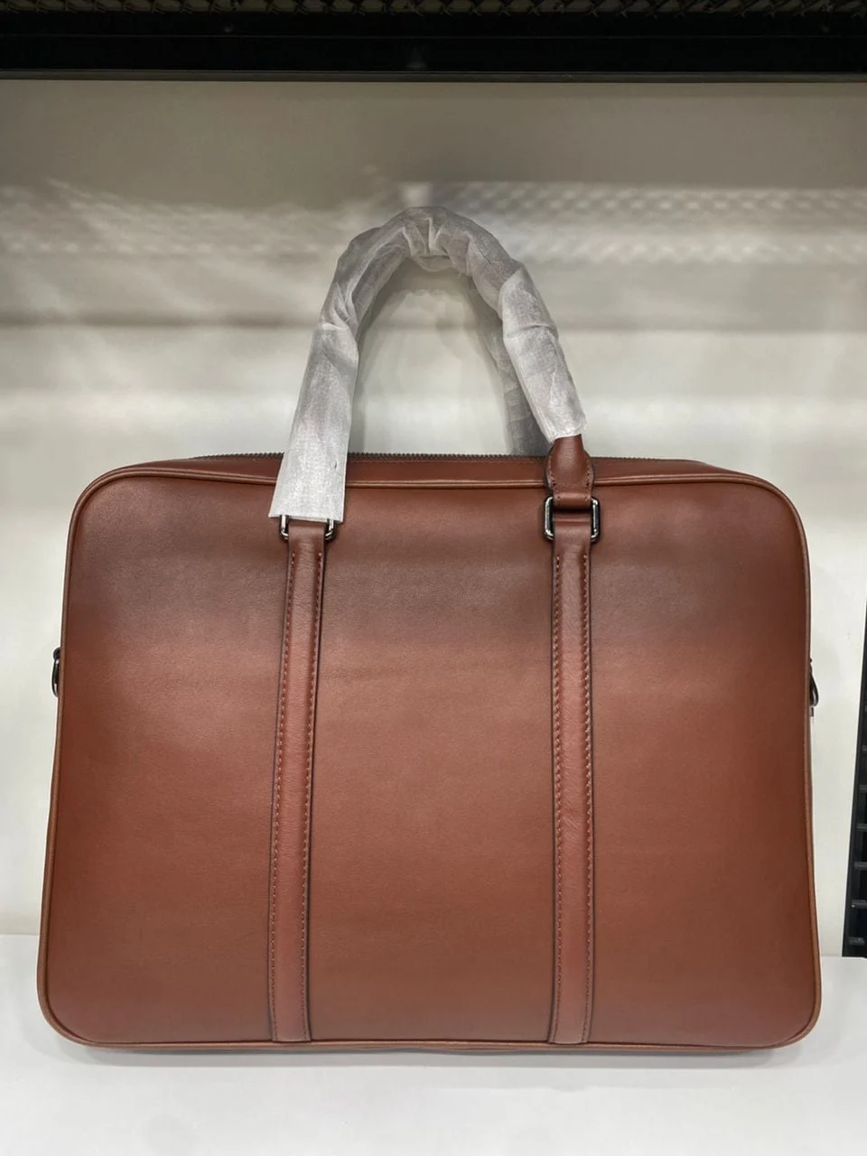 Cartable en cuir véritable SALVADOR FERRAGAMO