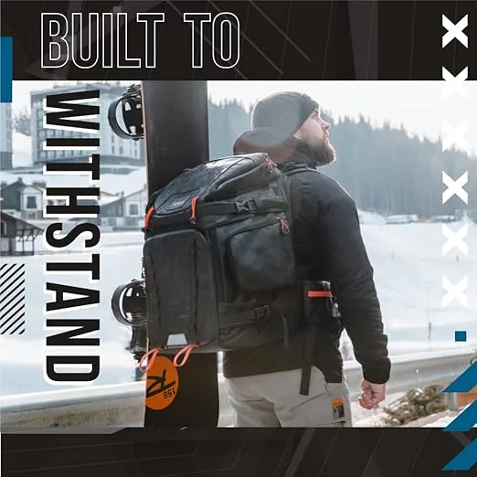 Sac à dos Sklon pour chaussures de ski , extensible 55-65 litres - étanche pour les voyages