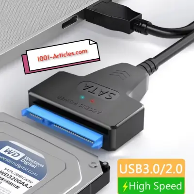 Câble SATA vers USB 3.0, adaptateur 22 broches - HDD SSD 2.5 pouces.