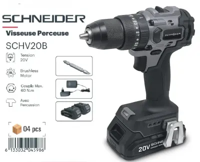 Visseuse perceuse Schneider 20v Brushless