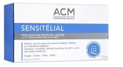 ACM SENSITÉLIAL Pain Surgras Dermatologique – Visage et Corps – Peaux Sèches – 100 g