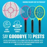 Raquette Trappe à SWAT Anti-Insectes Électrique Portable - مضرب الحشرات الكهربائي المحمول