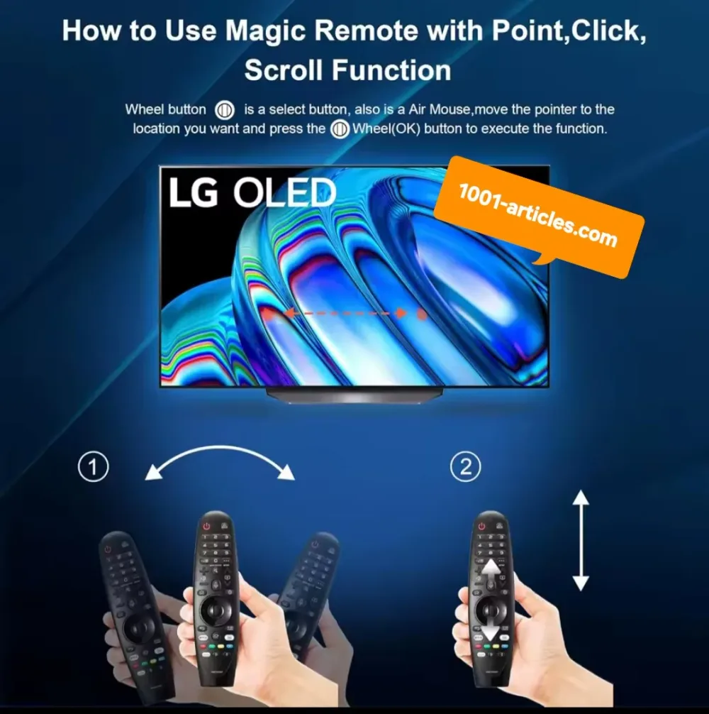 Télécommande LG Magique de remplacement MR20GA - Smart TV