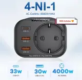 ASOMETECH 33W GaN Chargeur Murale