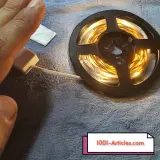 Ruban LED, bande lumineuse avec capteur de mouvement, induction, lumière chaude, USB