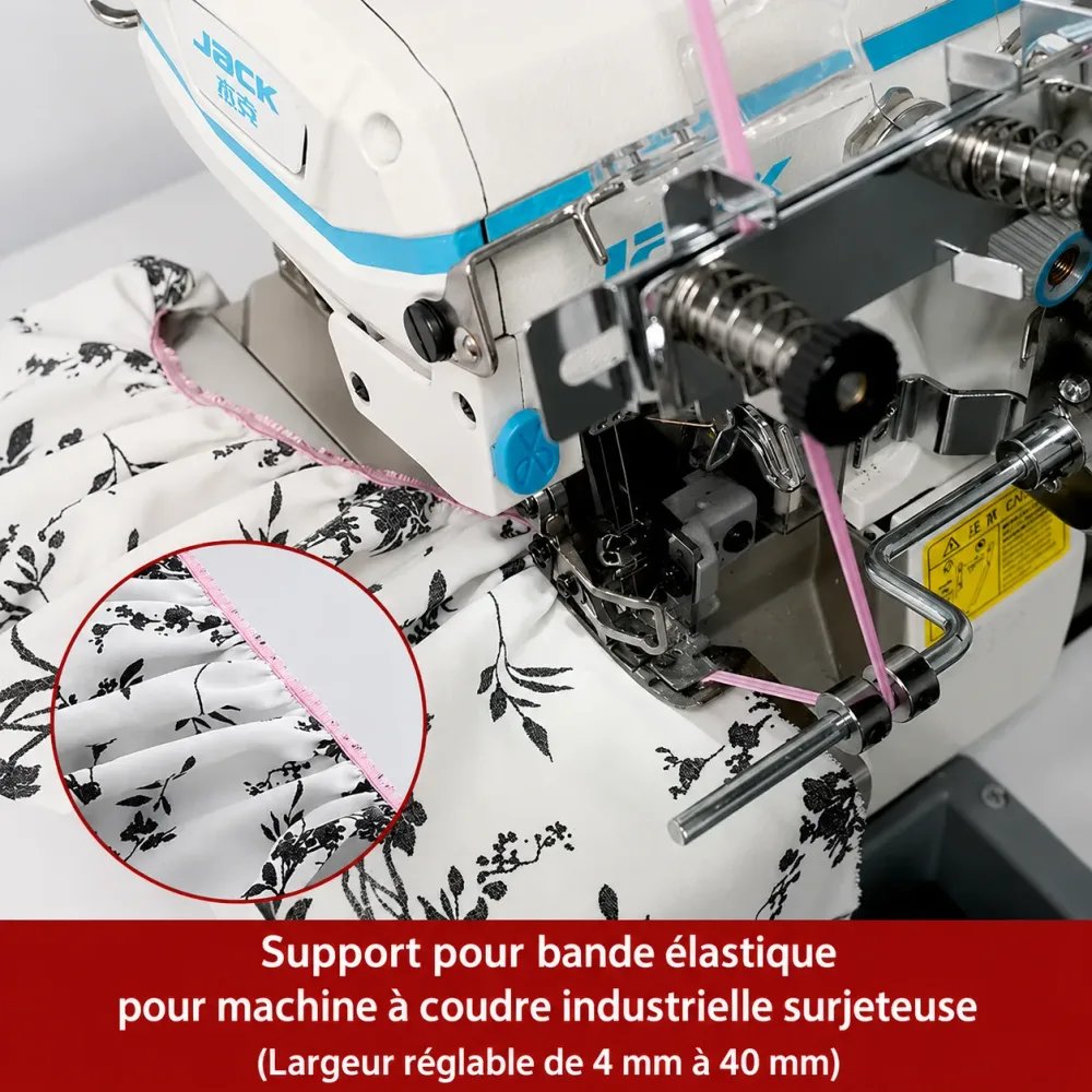 Guide de Pose élastique pour Machine surjeteuse