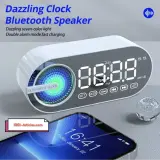 G-30, Miroire Horloge, Radio FM, Bluetooth, Haut Parleur, USB, Micro SD Carte