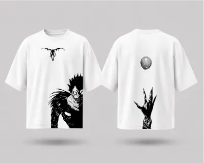 T-shirt Oversize Death Note - Ryuk & sa Pomme
