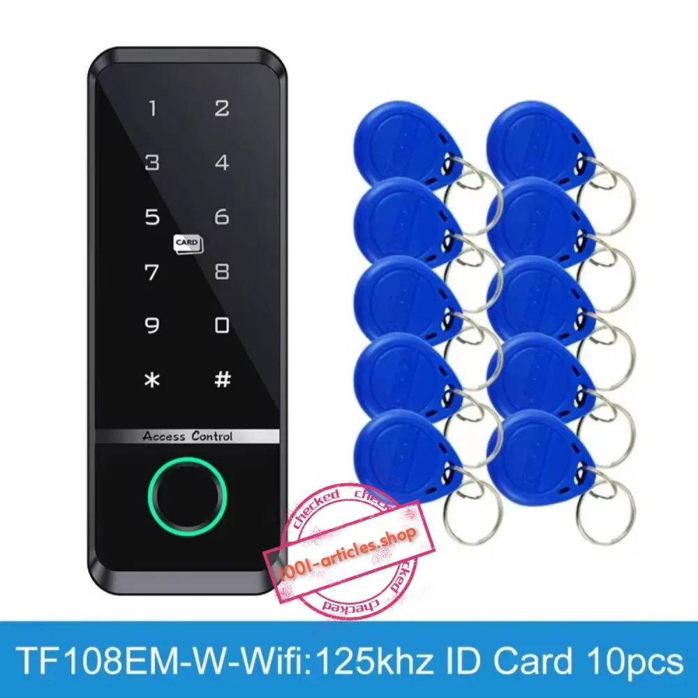Clavier / Panneau de control d'accès - empreinte digitale - RFID - WiFi Tuya Smart.