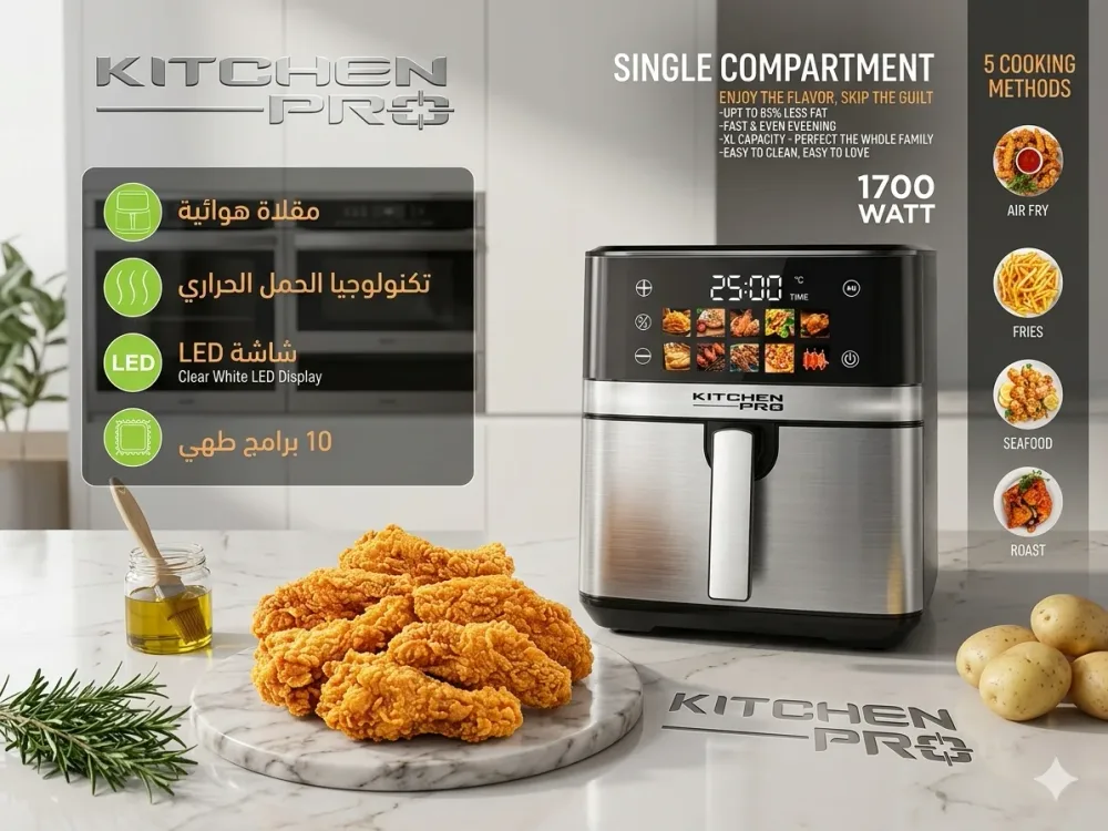 قلاية الهواء Kitchen Pro 8l