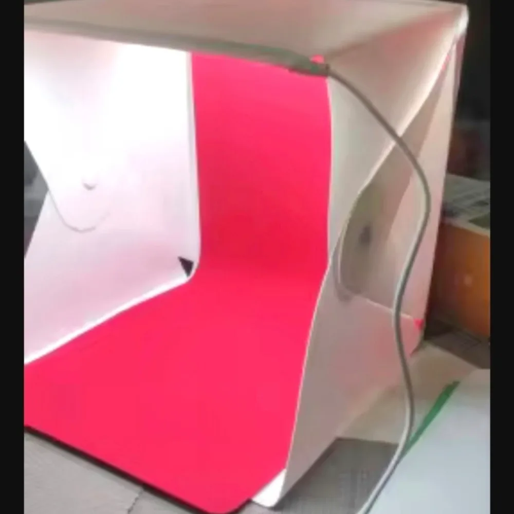 Mini Box Light LED, portable, pliable, double lumière