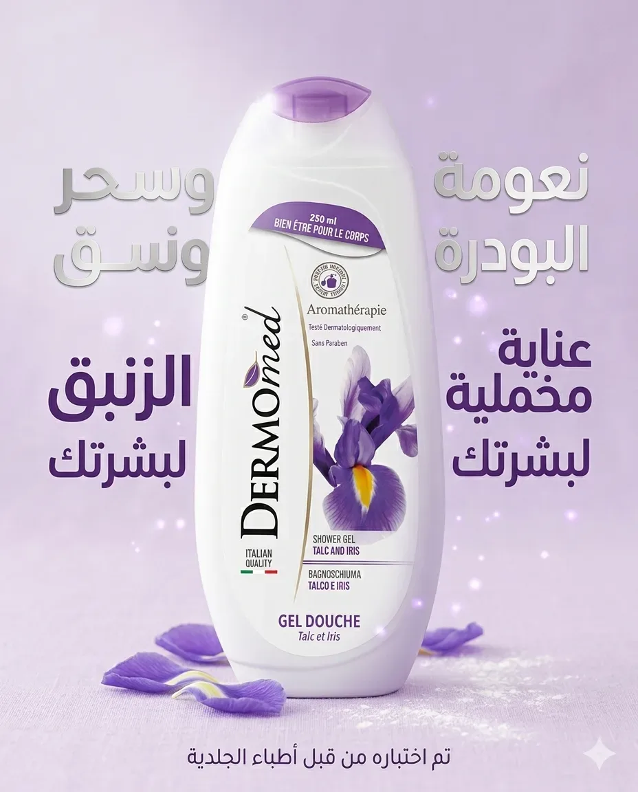 Dermomed جال دوش بعطر زهرة السوسن 250ml