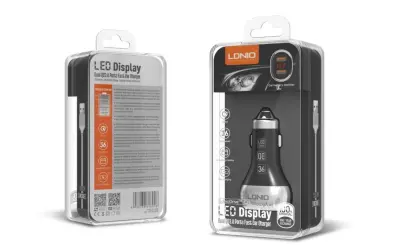 36W Dual USB Super Fast Car charger C2
