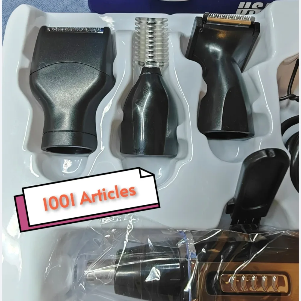 Tondeuse à barbe rechargeable Kemei 04 têtes