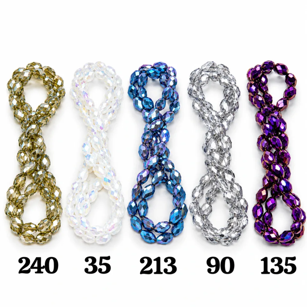 Cristal Goute 8*11 Qty:10 fil