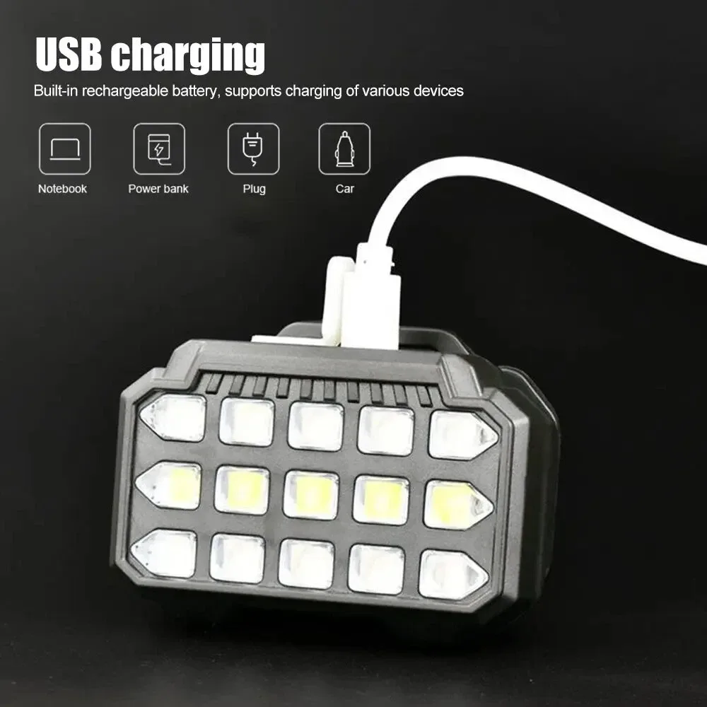 Lampe Frontale LED Rechargeable avec UV SQ-818-UV - مصباح الرأس القابل للشحن بإضاءة مزدوجة