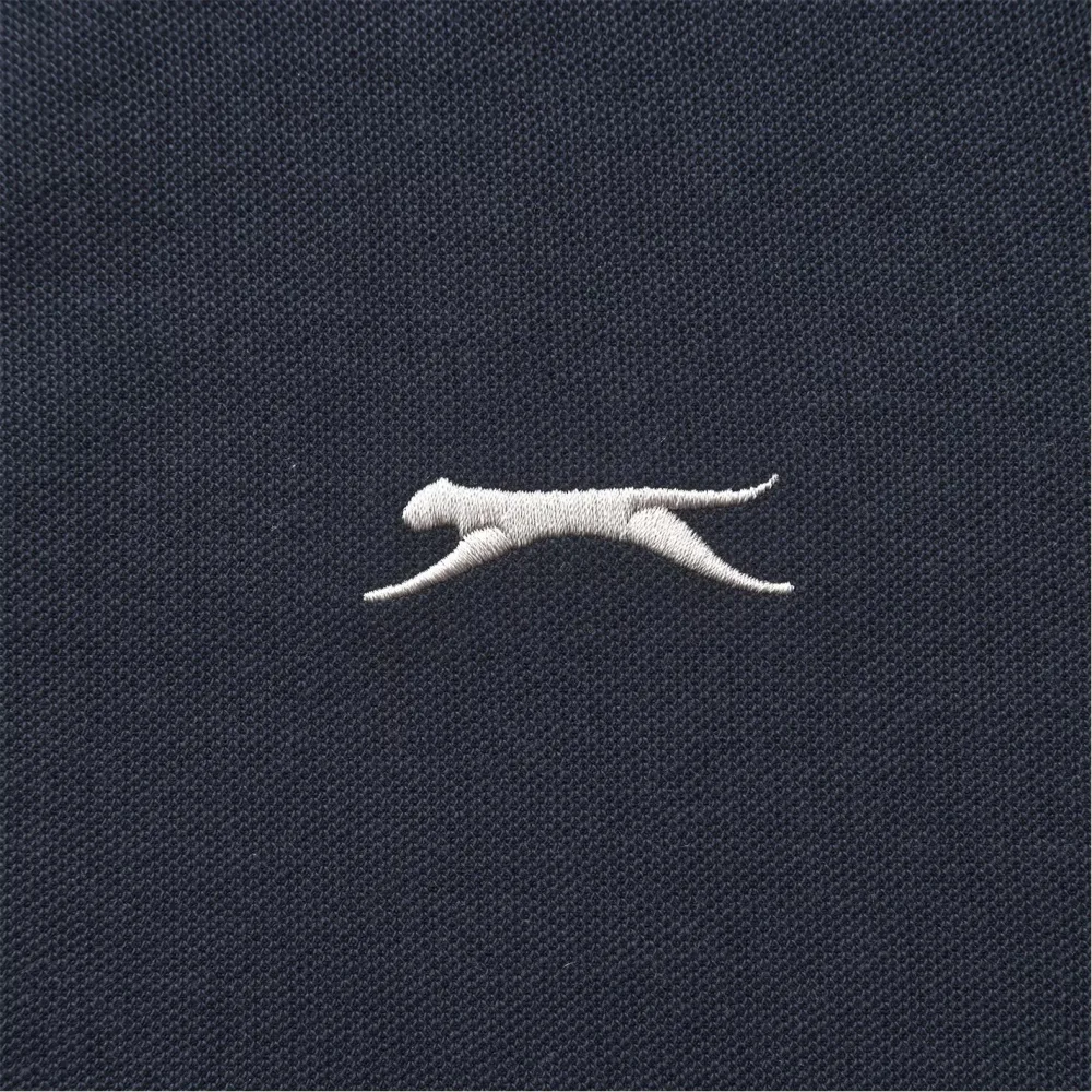 Polo Slazenger col contrasté Bleue marine
