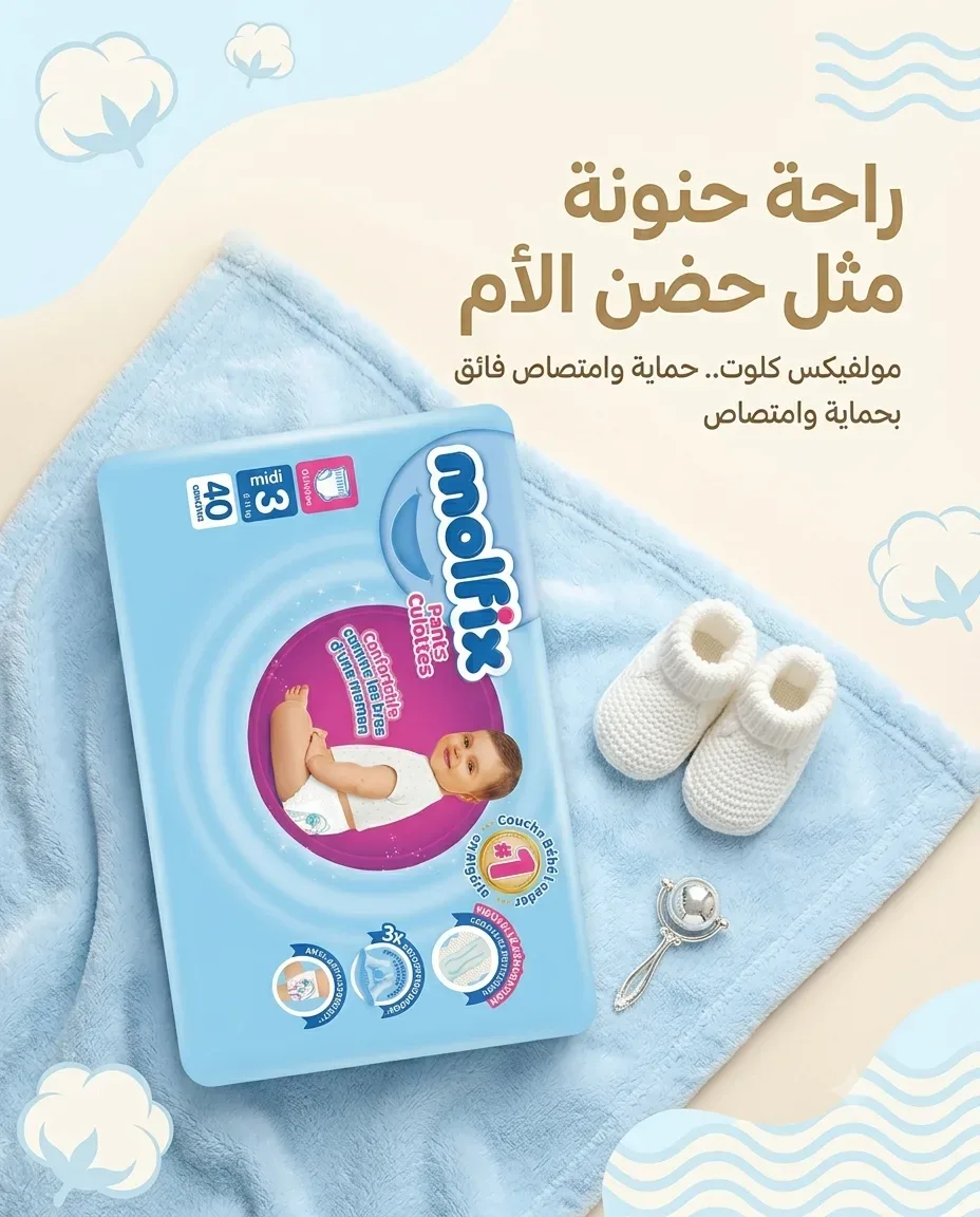 Molfix حفاظة كلوت 3-40