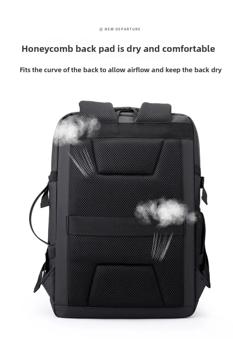 Sac à Dos pour Ordinateur Portable Grande Capacité et Anti-Vol Bomag Boy Noir - حقيبة ظهر للكمبيوتر المحمول واسعة ومانعة للسرقة