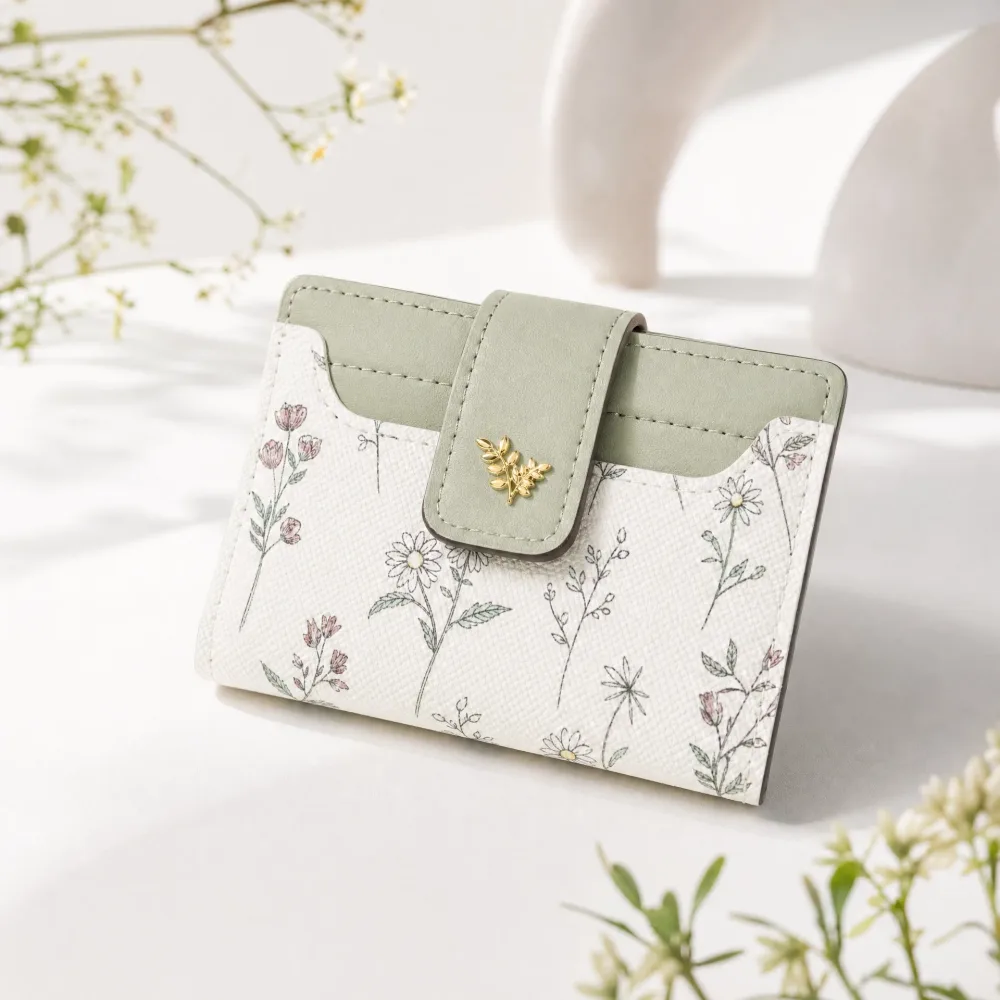 🌸 Petit Portefeuille Fleuri Multicolore