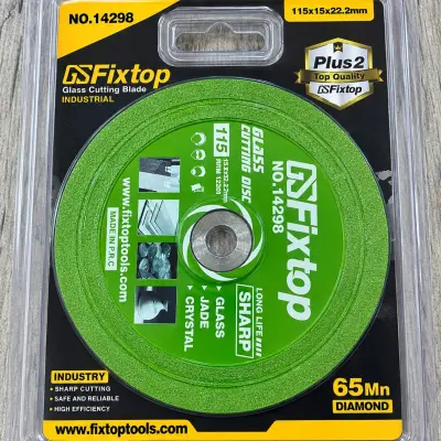 Disque diamant pour découpe du verre 115*15*22,2 14298