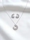 ✨ Parure Laurel Moon – Collier & Boucles
