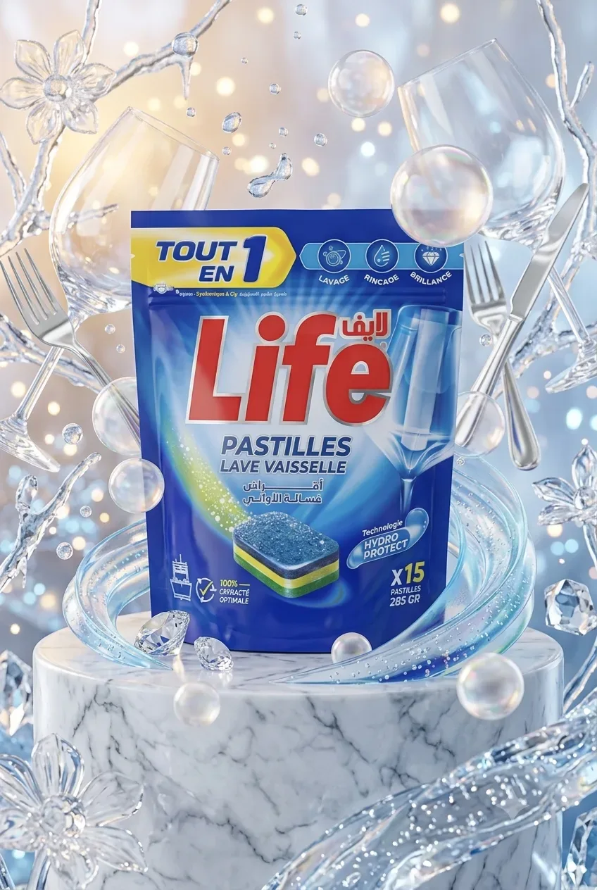 LIFE Pastilles – أقراص غسالة الأواني 🔵🍴