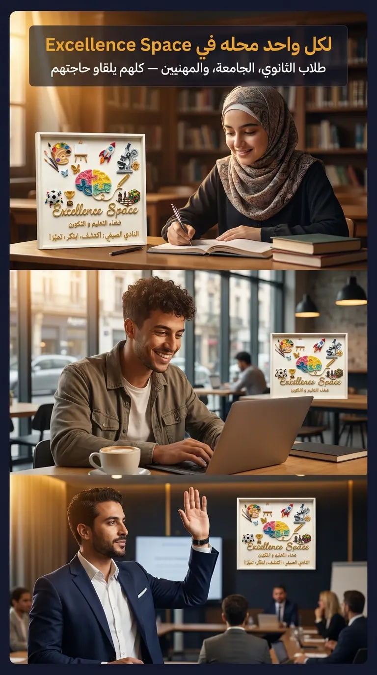 لكل واحد محله في Excellence Space