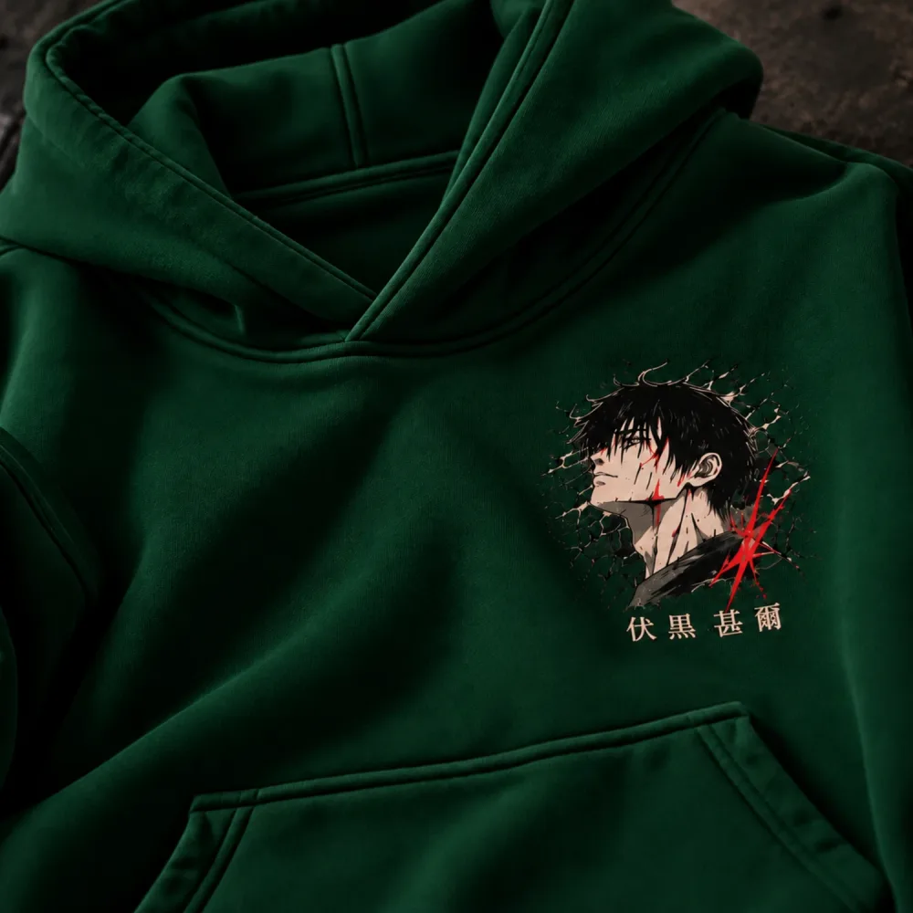 FUSHIGURO GREEN HOODIE ENSEMBLE