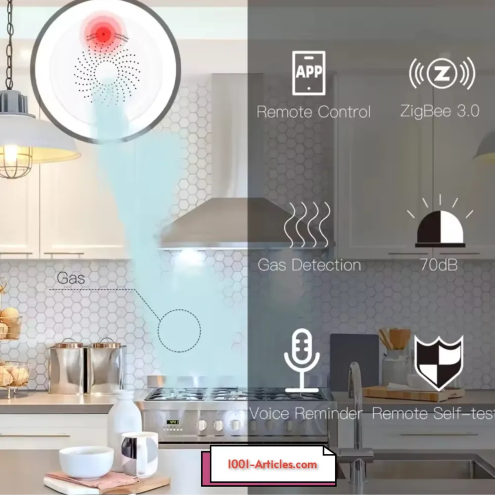 Détecteur intelligent de fuite de gaz avec sirène MOES - Tuya Smart Zigbee