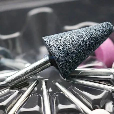 Jeu de 10 Meules Pierres Abrasives à Tige 3-6mm 1/4"-1/8" RELI|ZP-1011